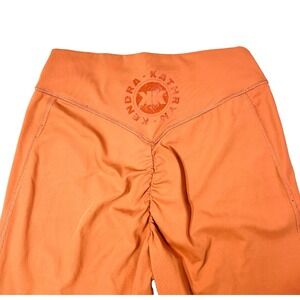 GYMSHARK KK Fit Women's 7/8 Scrunch Leggings Orange Size S